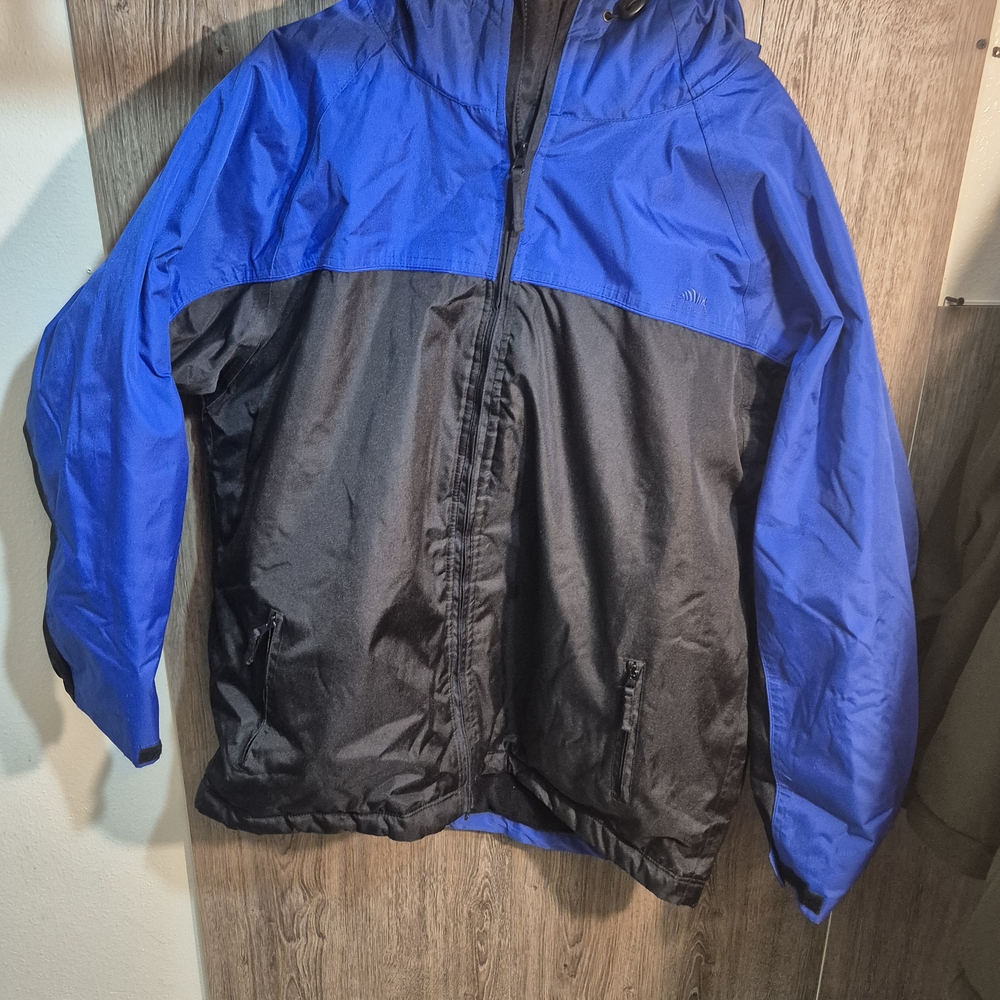 Men's Blue and Black Ski Jacket